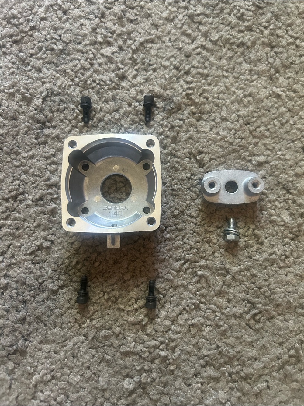 Zenoah 4 Bolt 54mm Clutch Case / Plate / 4 Mount Bolts / Clutch Plate Bolt New